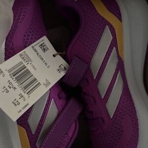 Adidas Purple Running Shoes with Silver Accents